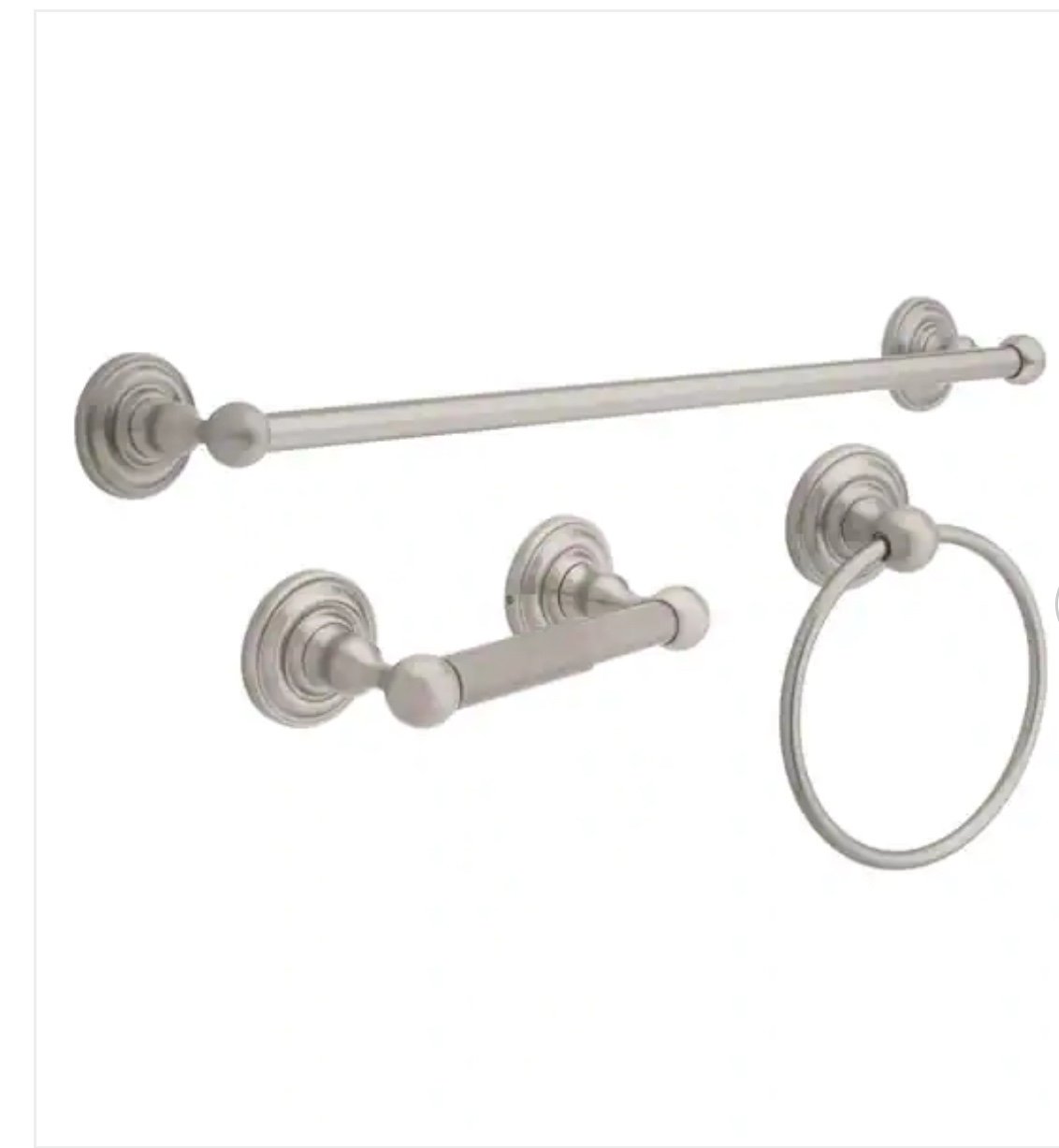 Delta Greenwich 3 -Piece Bath Hardware Set with Mounting Hardware in Brushed Nic