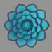 Cicely Style Paper Flower - 18 Diameter - Wall Hanging - 3D Wall Hanging