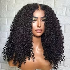 38 Inch curly hair kinky hair wig high quality human hair