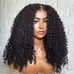 38 Inch curly hair kinky hair wig high quality human hair