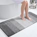 Luxury Bathroom Rug Mat 47x20, Extra Soft and Absorbent Microfiber Bath Room Rug