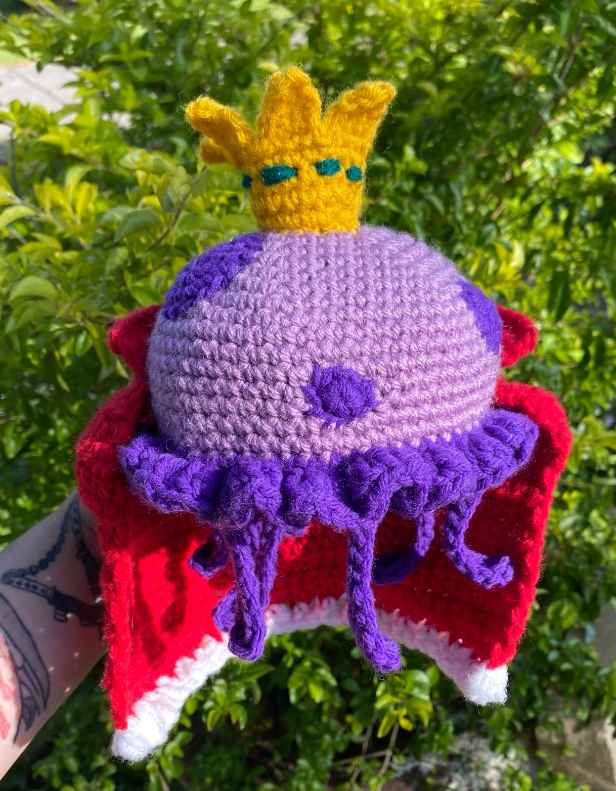 Crochet King Jellyfish Plushie