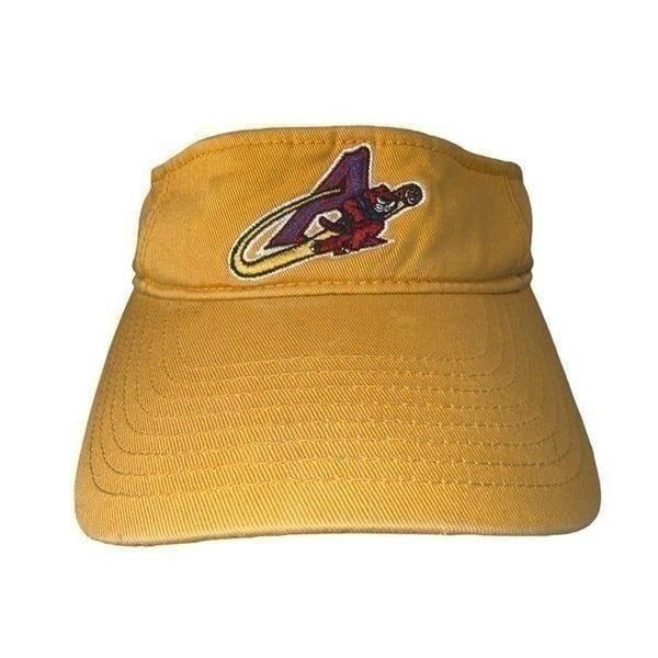 Akron Aeros Orbit The Space Cat Minor League Baseball Vintage Visor Adjustable O