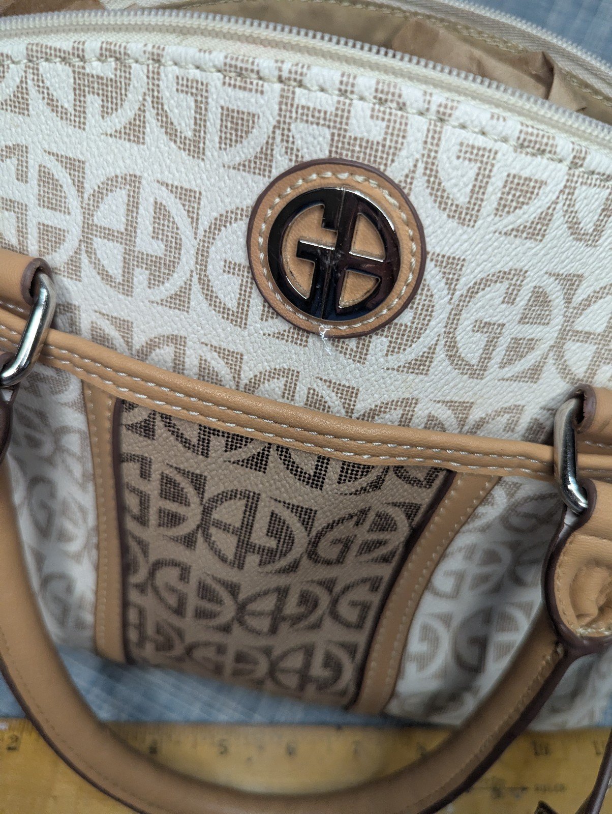 GIANI BERNINI Signature Stripe Mini Satchel, Created For Macy's