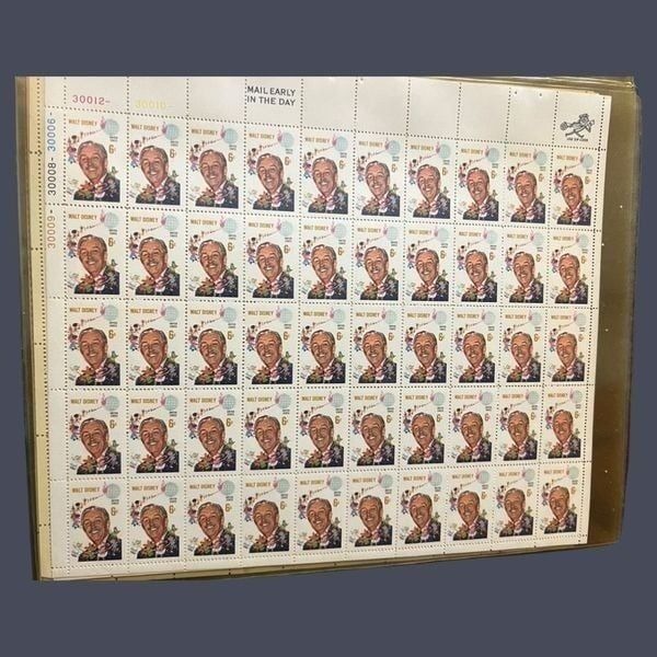 MNH 1968 Scott #1355 Walt Disney Sheet of 50 6 Cent Stamps