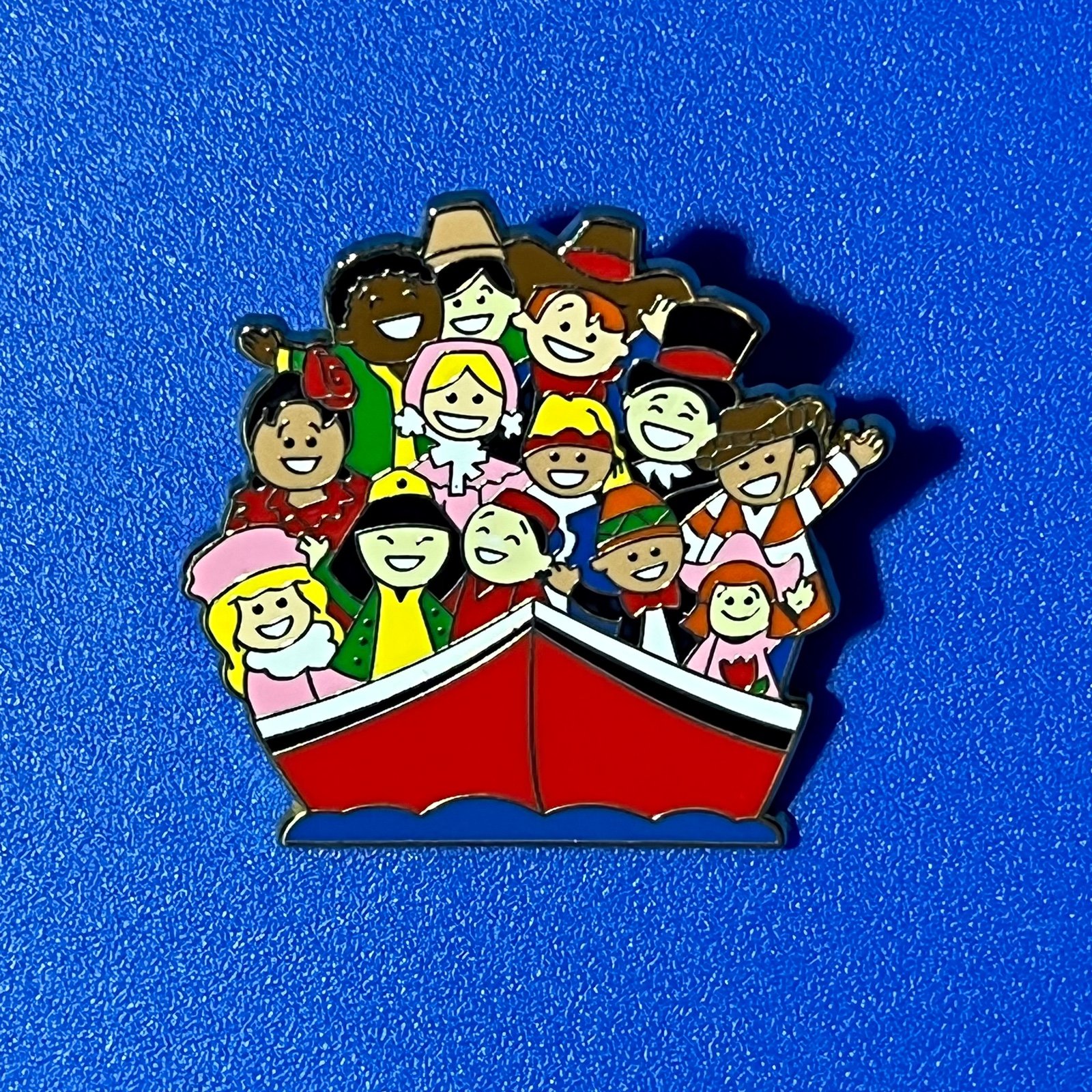 RARE Red Boat Children It’s A Small World Disney Parks Attractions Pin