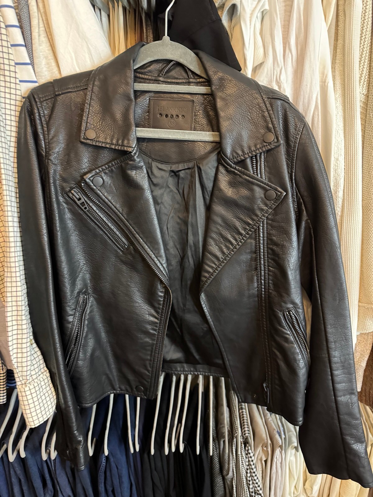 Blank NYC Black Leather Jacket