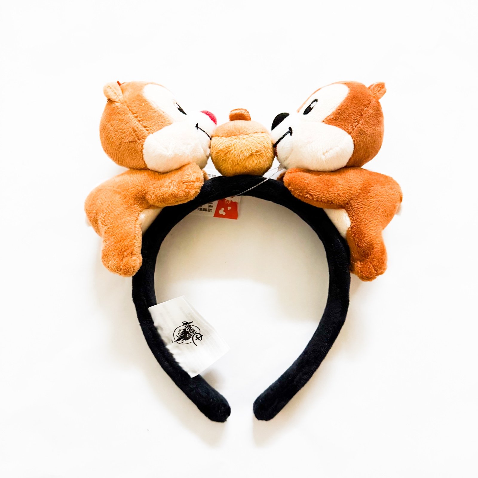 Disney Hong Kong Disneyland Chip and Dale Plush Headband