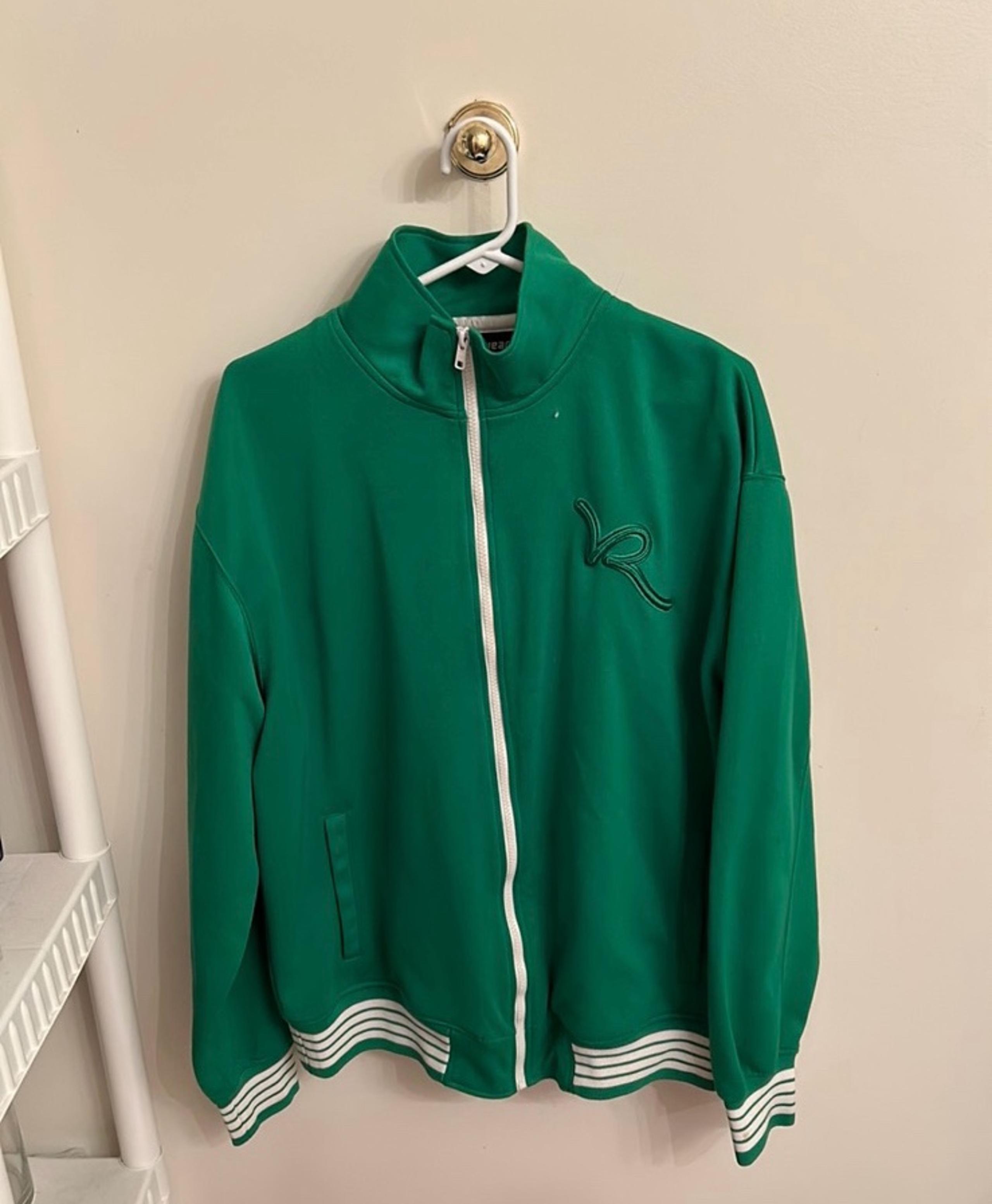 Rocawear vintage green zippered spirit wear jacket sz XL