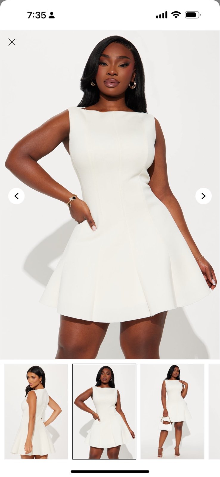 Fashion nova Sweet Sunday pleated mini dress