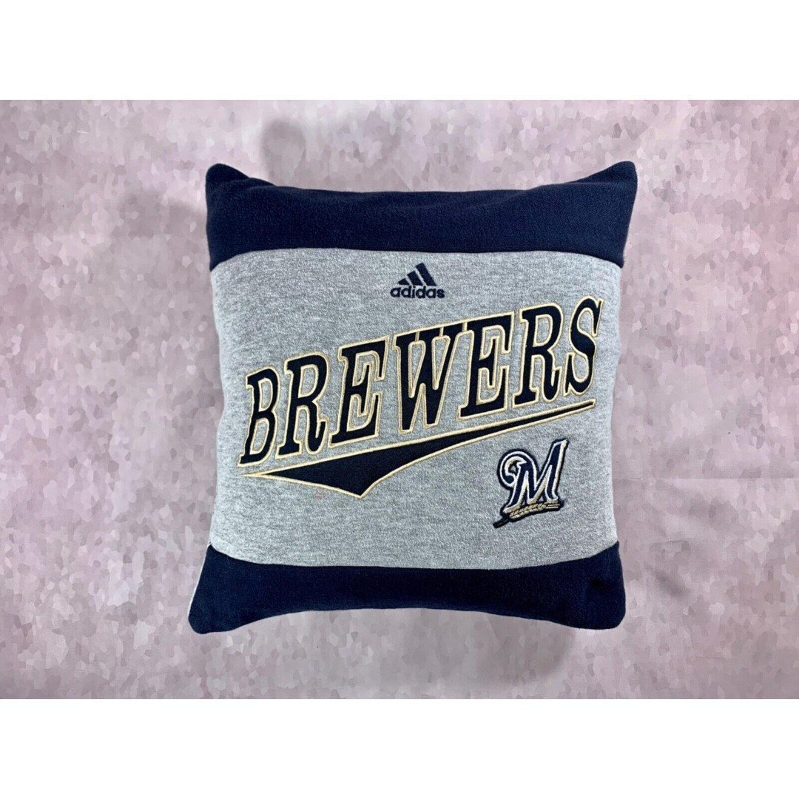 Milwaukee Brewers Baseball Sweatshirt Pillow COVER Only! Sports Fan Gift