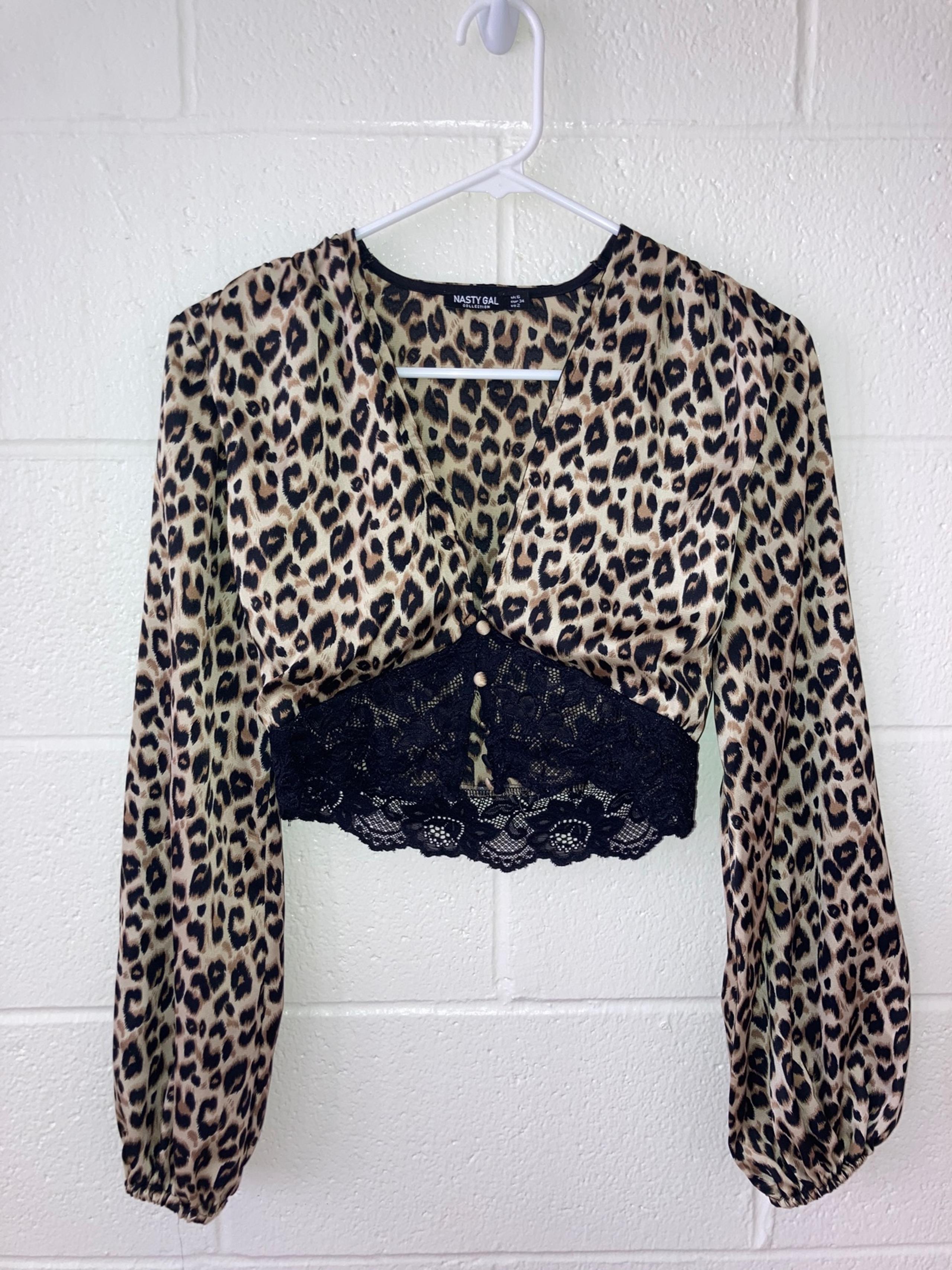 Leopard Print Crop Top