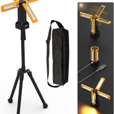 Rechargeable Solar Work Light with Stand and Carrying Bag
