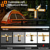 Rechargeable Solar Work Light with Stand and Carrying Bag