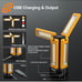 Rechargeable Solar Work Light with Stand and Carrying Bag
