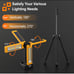 Rechargeable Solar Work Light with Stand and Carrying Bag