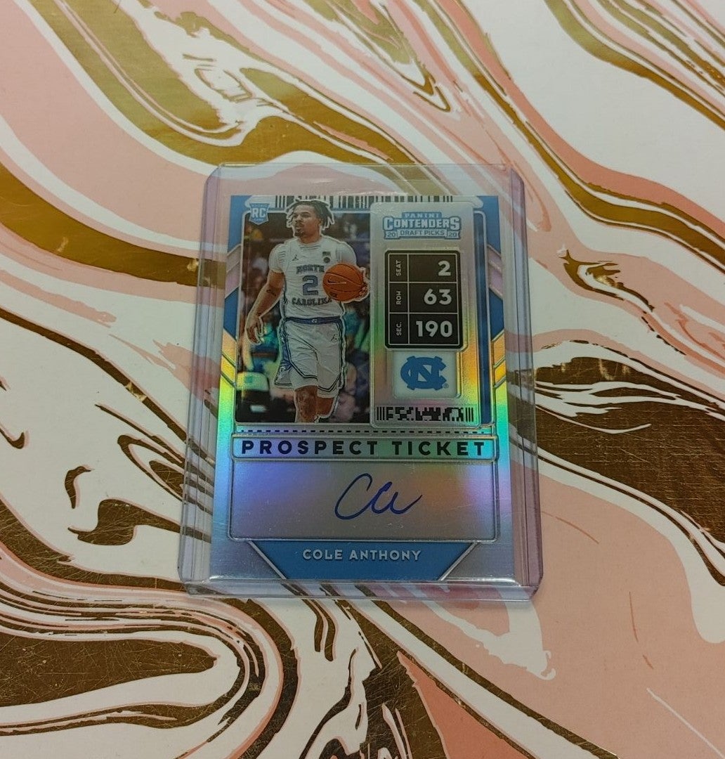 COLE ANTHONY AUTO PRIZM RC CARD
