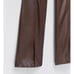 Zara faux leathe pants with a slit