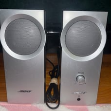 Bose Silver Companion 2 Computer Speakers-R/L with power adapter and input c