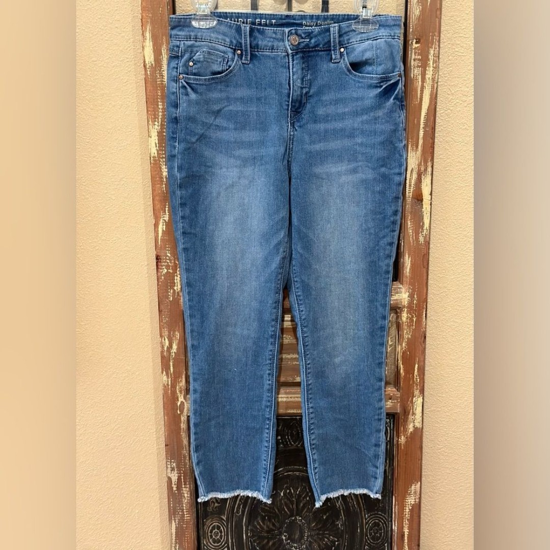 Laurie Felt daisy cropped denim jeans