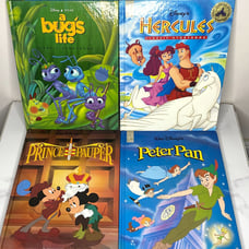Vtg 90s Walt Disney MOUSE WORKS Lot 4 Books - Peter Pan Hercules A Bug's Life...