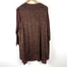 LOGO Lori Goldstein 2 Piece Set Brown Long Sleeve Top Sleeveless Cardigan SZ 2X