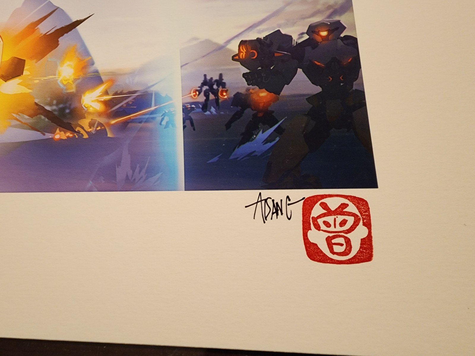 Overwatch Welcome to Rio LE art print SIGNED Blizzard Blizzcon - detail