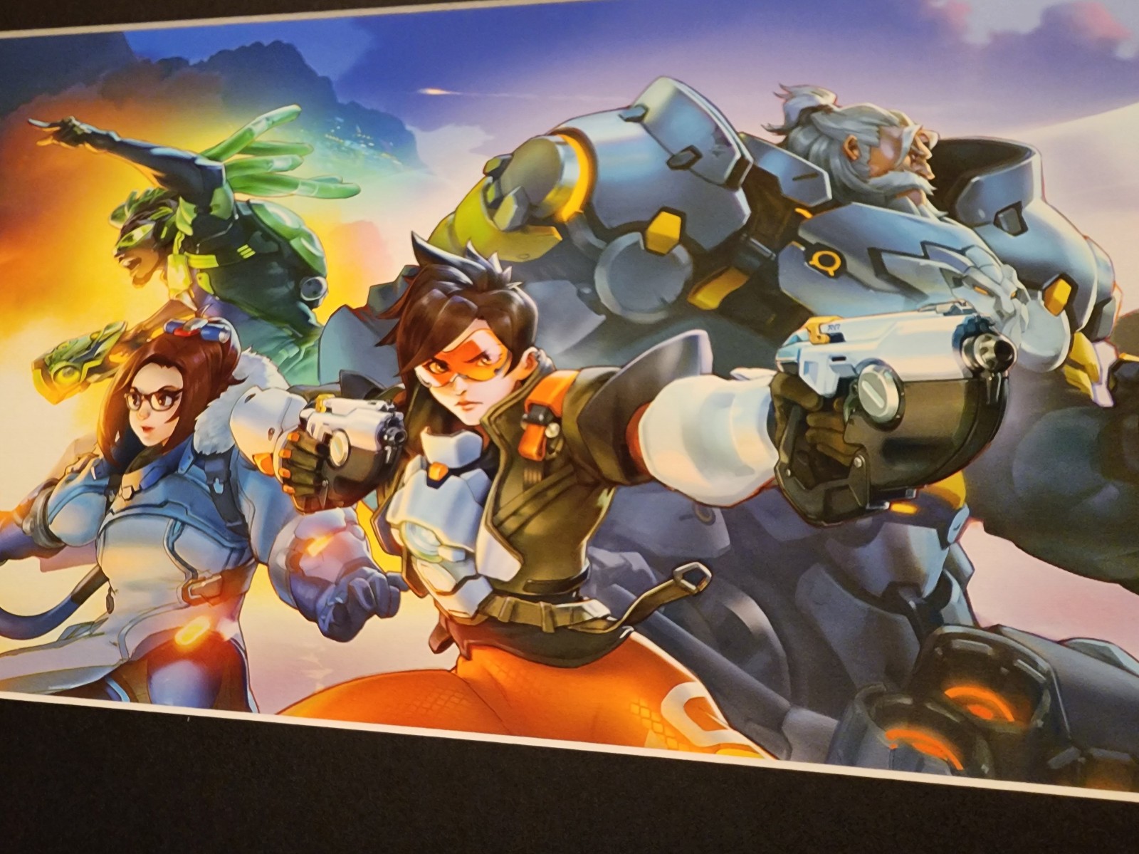 Overwatch Welcome to Rio LE art print SIGNED Blizzard Blizzcon - detail