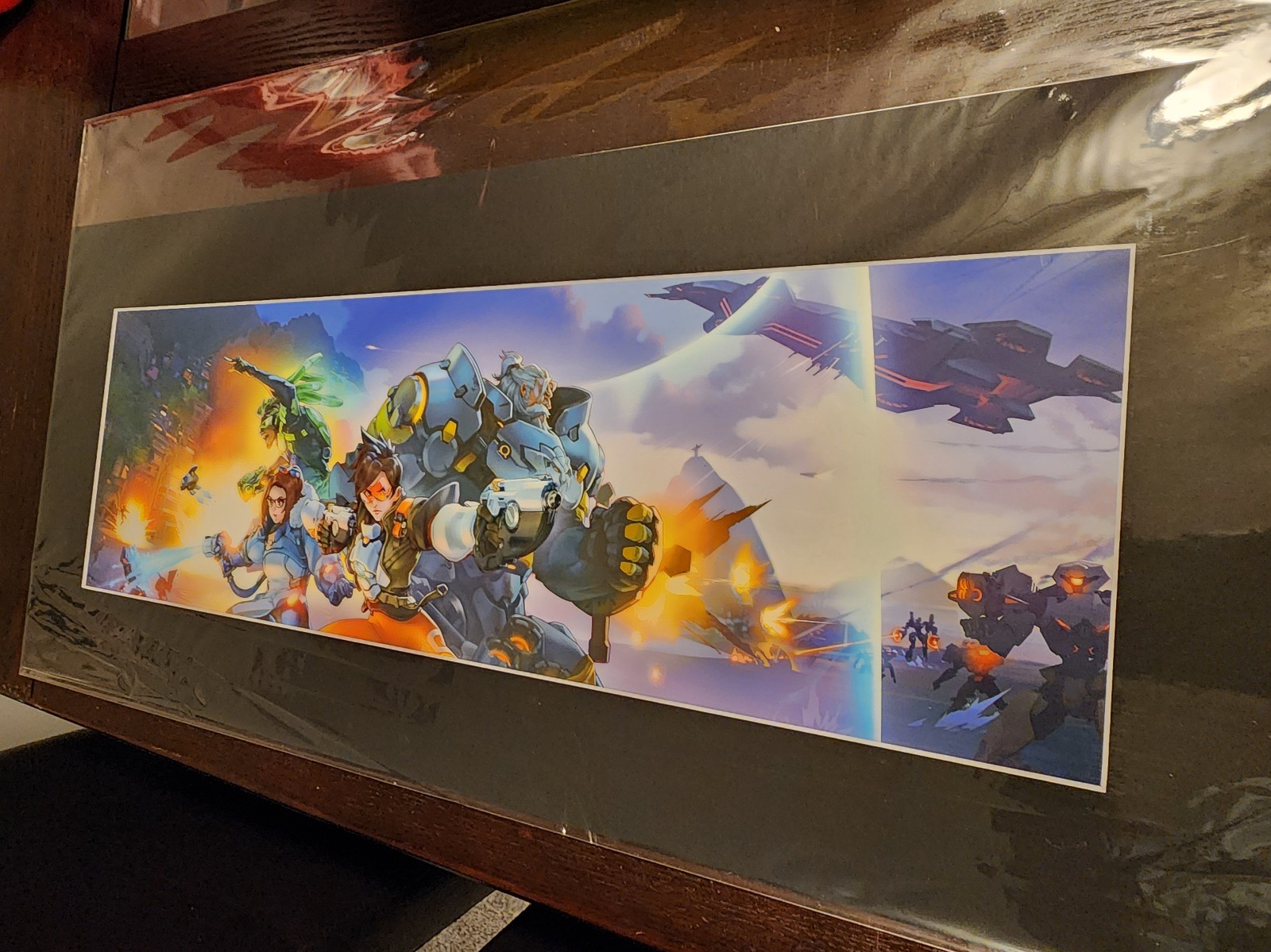 Overwatch Welcome to Rio LE art print SIGNED Blizzard Blizzcon - detail