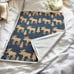 Virah Bella By Phyllis Dobbs Alaskan Throw Blanket Moose Pine Tree- Navy Blue