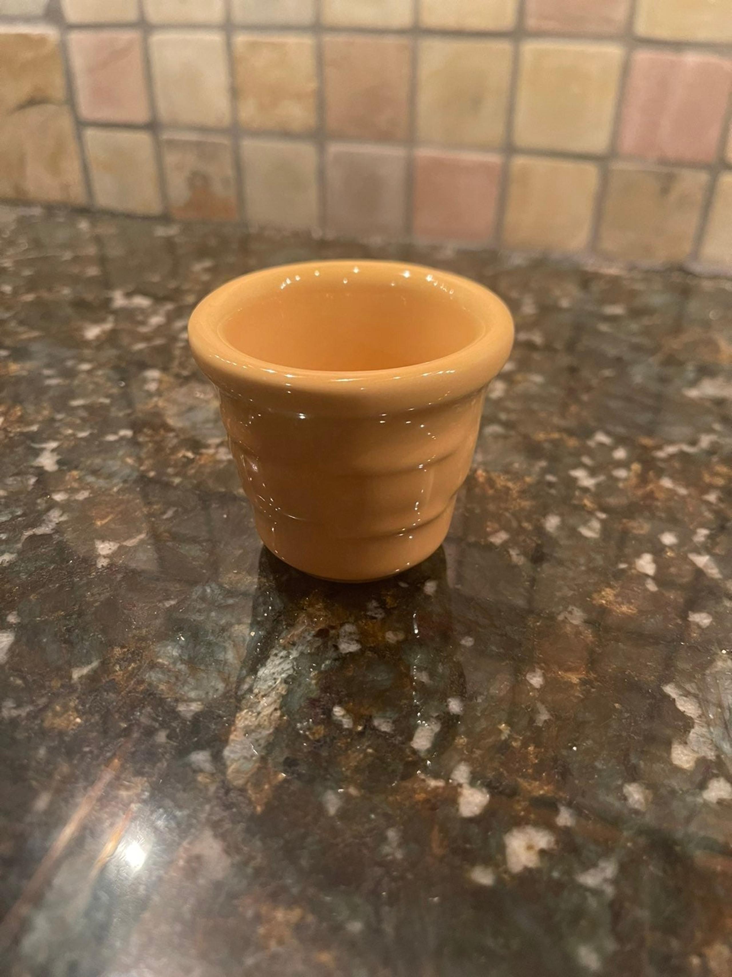 Longaberger Pottery Votive Candle Holder in Butternut