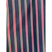 Black Striped Curtain Panels 40x84 Black with Burgundy and Tan Egyptian Cotton