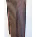 Black Striped Curtain Panels 40x84 Black with Burgundy and Tan Egyptian Cotton