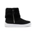 Steve Madden Harmoni Black Faux Fur Cuff Sneaker Boots Girls Size 5