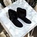 Steve Madden Harmoni Black Faux Fur Cuff Sneaker Boots Girls Size 5