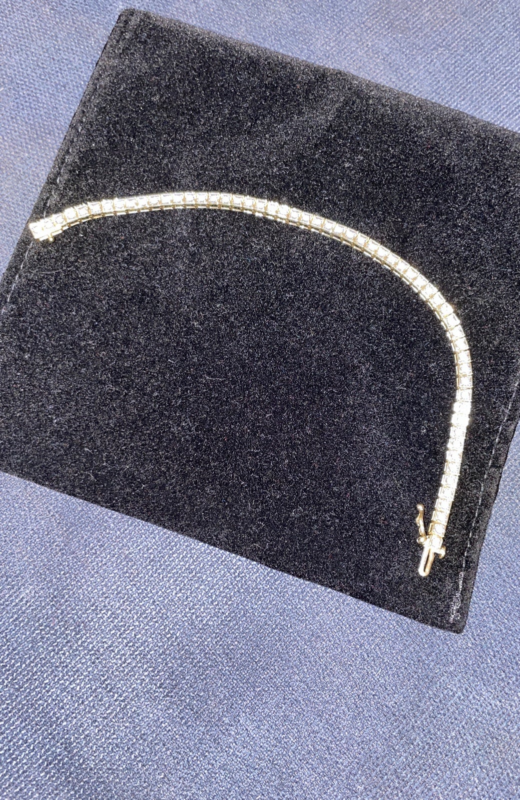Gold Diamond Tennis Bracelet