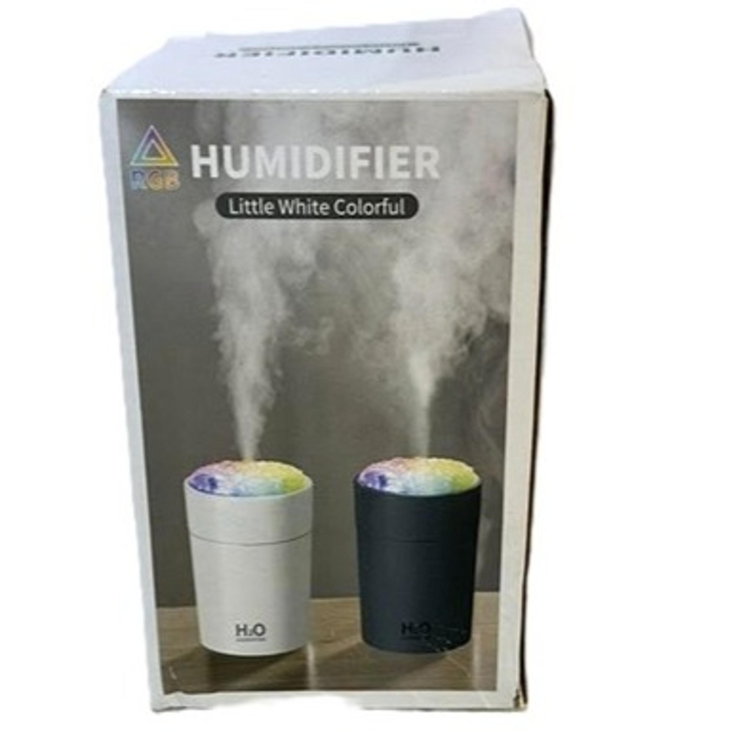 Mini USB H2O Humidifier with Colorful LED Lights – Portable Cool Mist Diffuser – - Candle-Lite