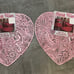 BNWT PINK valentines vinnyl heart shaped placemats