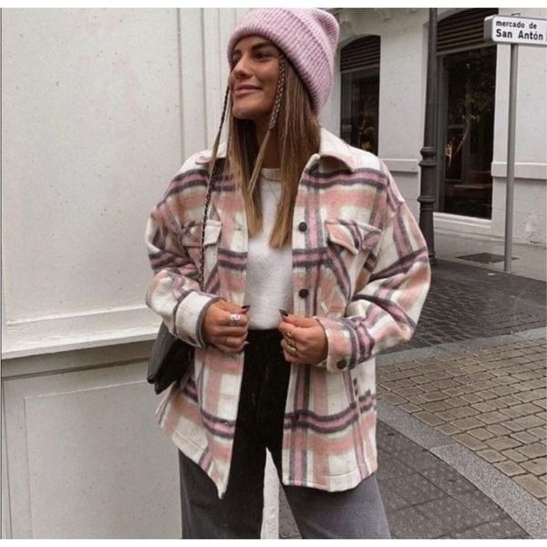 ZARA Oversized Flannel Shirt L