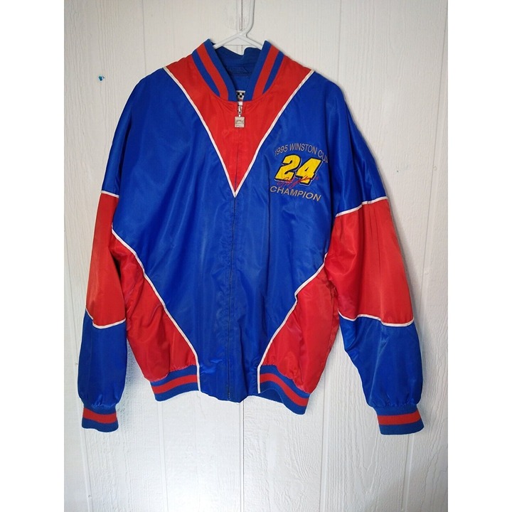 Vtg Jeff Gordon 1995 NASCAR Winston Cup Champion #24 Men's M Embroidered Jacket