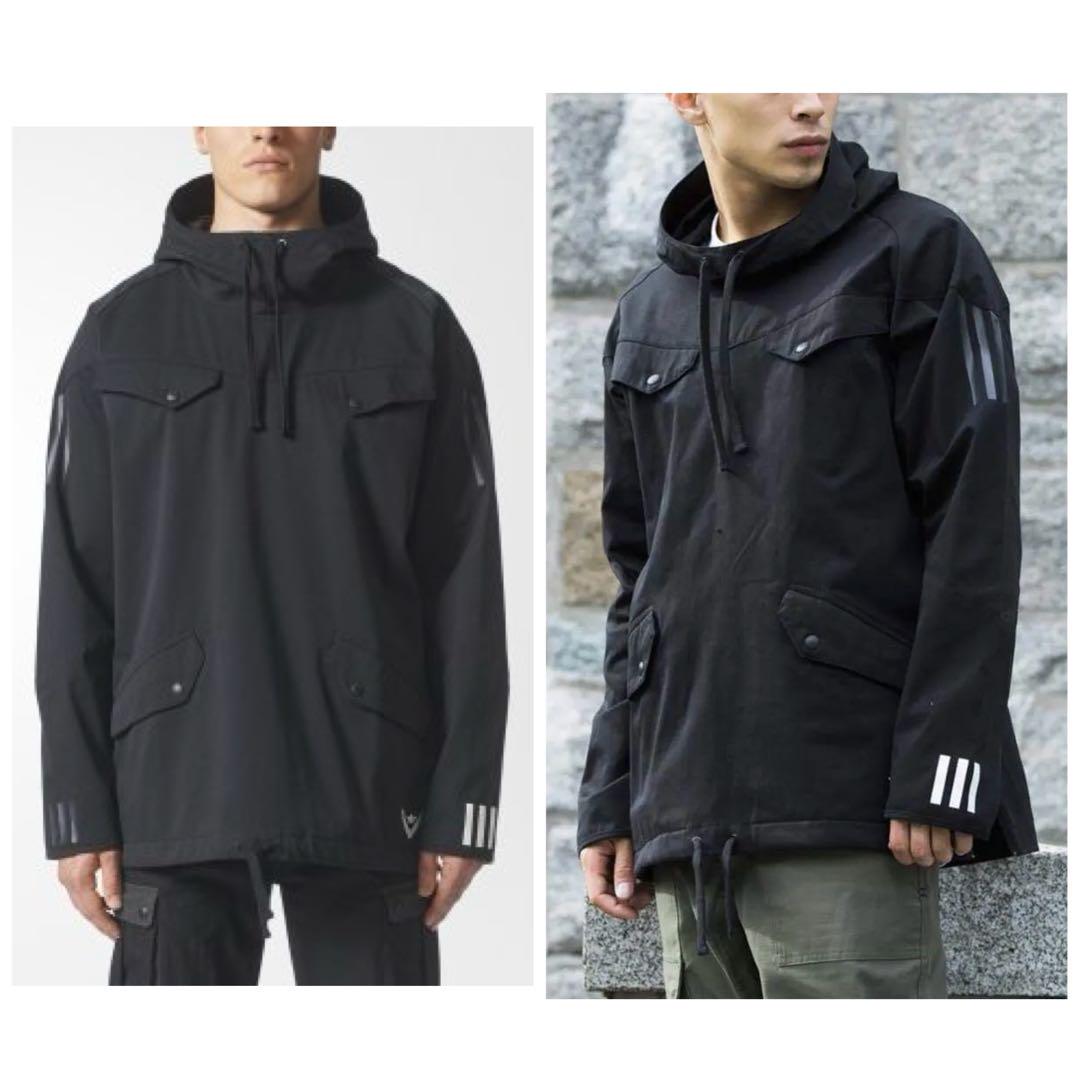【楽天カード分割】 ADIDAS x W.M. 17AW Pullover Jacket - Black/Large ジャケット・アウター