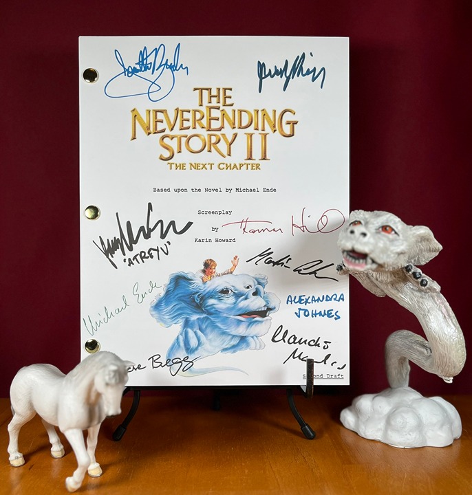 The Neverending Story II Script Signed- Autograph Reprints- Atreyu