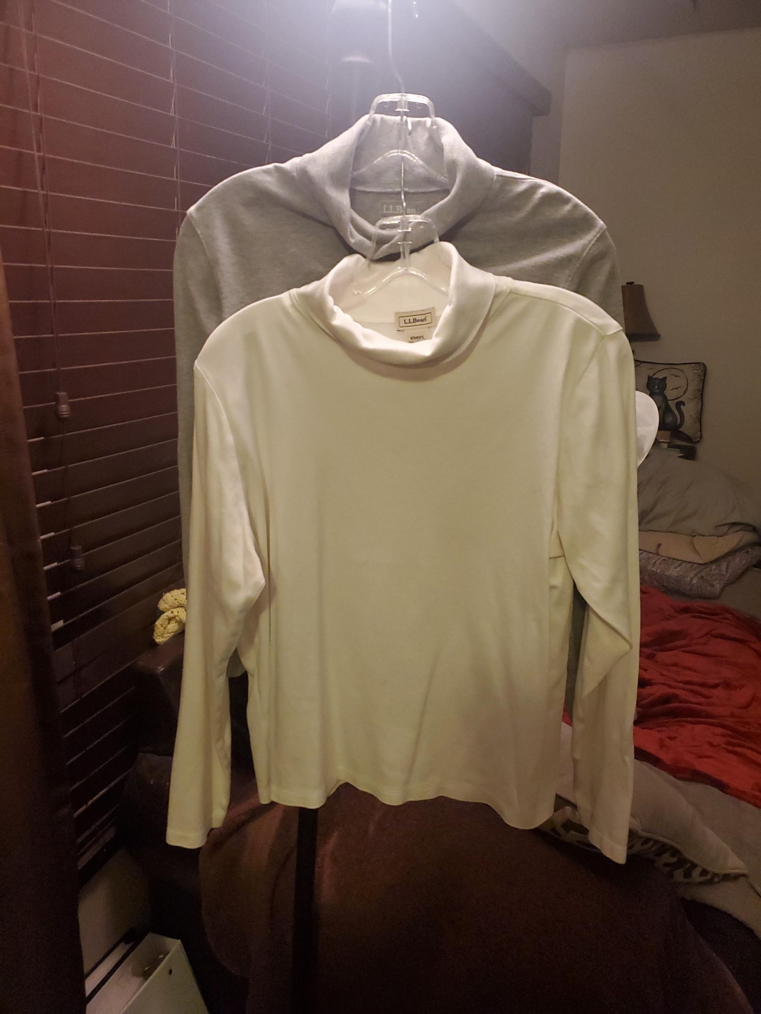 (2) L.L. Bean Womens Turtle Necks