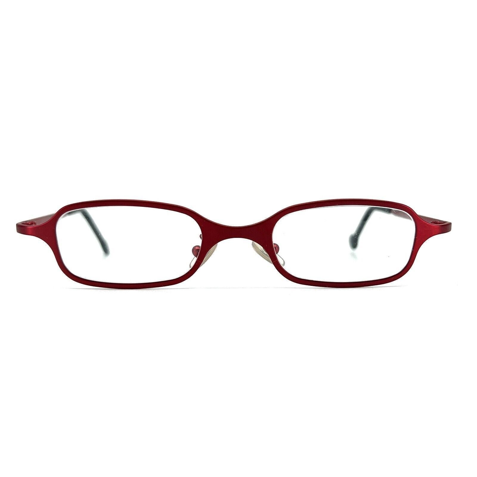 l.a.Eyeworks Eyeglasses Streb 448 Red Rectangle Full Rim Frames 45[]22 125 mm