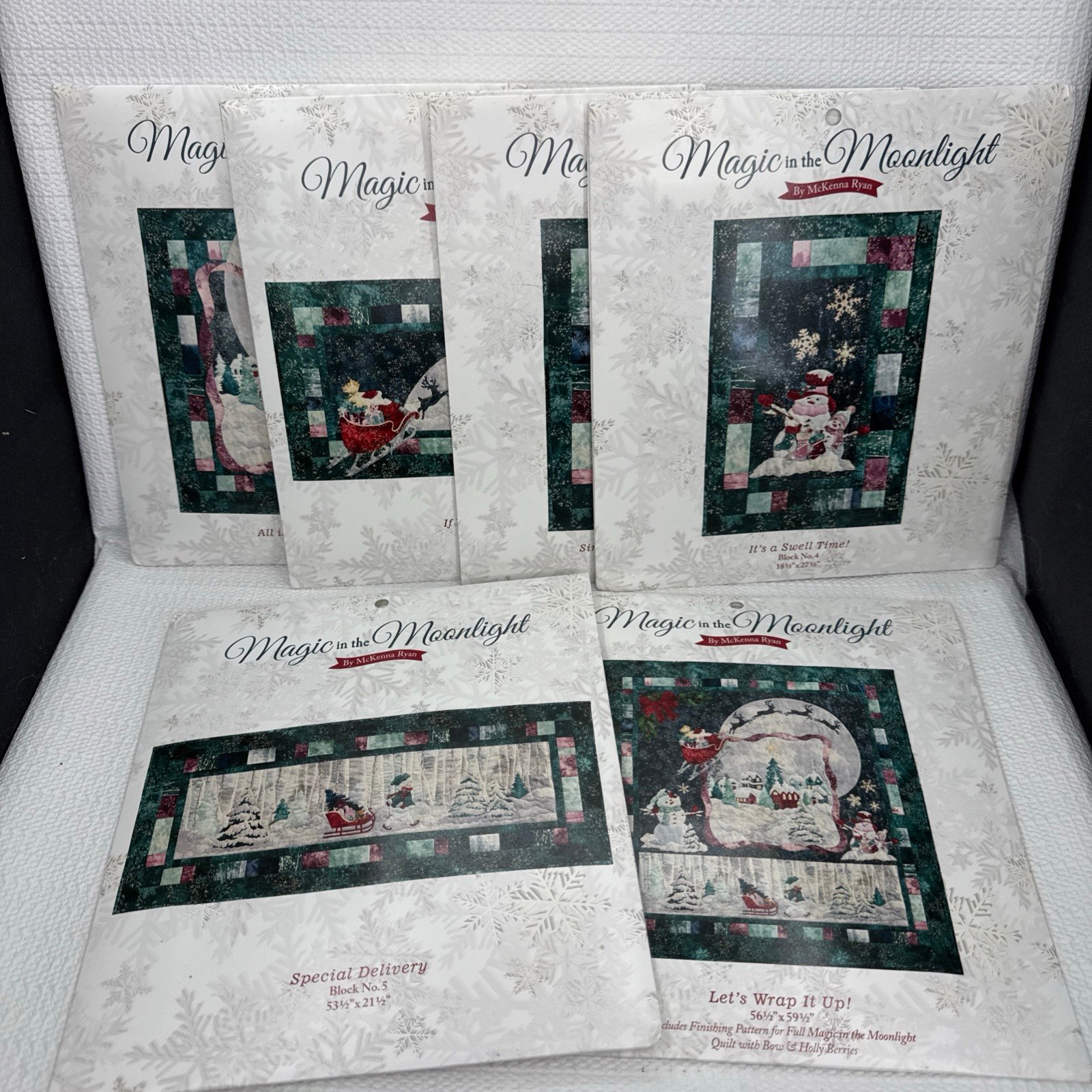 McKenna Ryan Magic in the Moonlight Applique Quilt Pattern Complete 6 Blocks