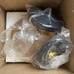 Brikey 5.8'' Amber Crystal Glass & Brass Gold Socket Pendant Light