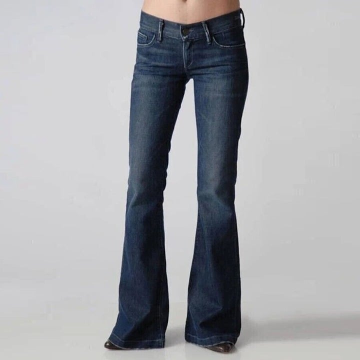 GOLDSIGN Flare Mid-Rise Jeans Size 28