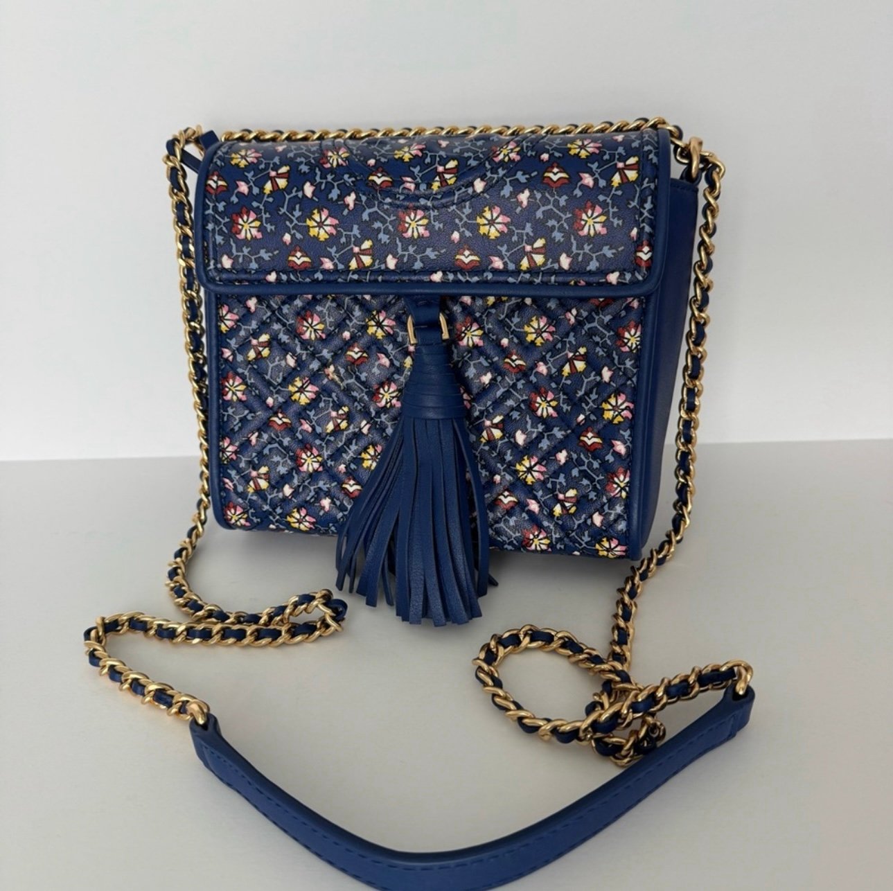 Tory Burch Fleming Printed Box Crossbody