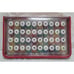 Cutting Edge Paper Punch Set 40 Pcs Red Case Upper Case Alpha Numeric No Handle
