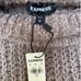 Express Chunky Mock Neck Sweater; Dark Taupe; Dolman Sleeve Design; Sz Med, NWT